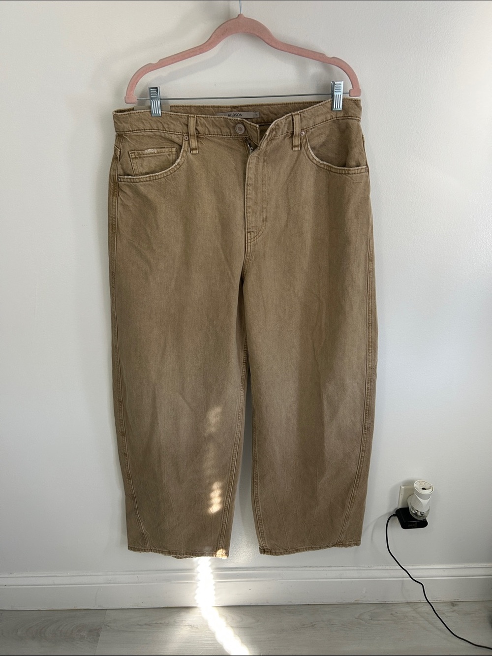 Hudson Bailey Relaxed Barrel Jeans Burnt Khaki - Picture 4 of 12